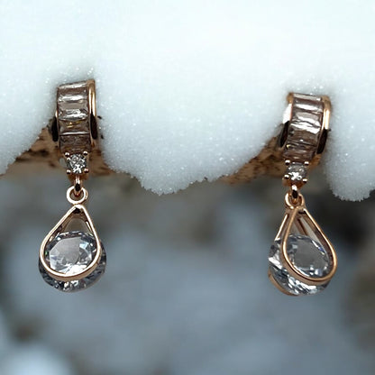 Luxe Teardrop Crystal Earrings