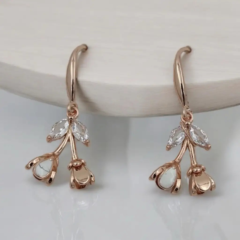 Blush Blossom Drop Earrings