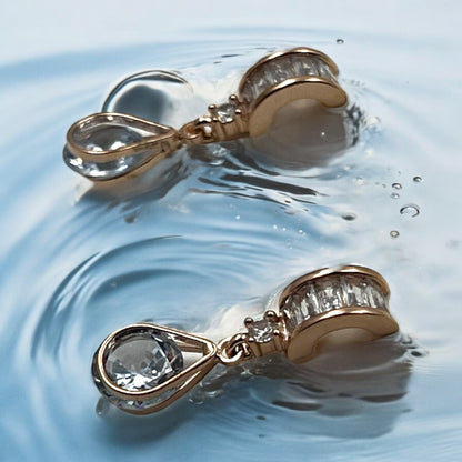 Luxe Teardrop Crystal Earrings