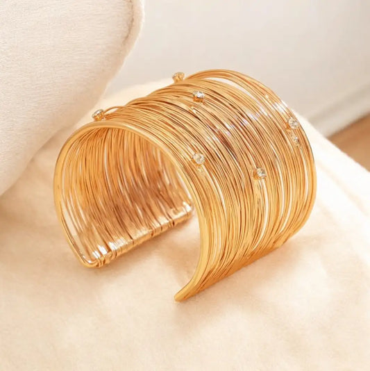 Golden Wire Cuff